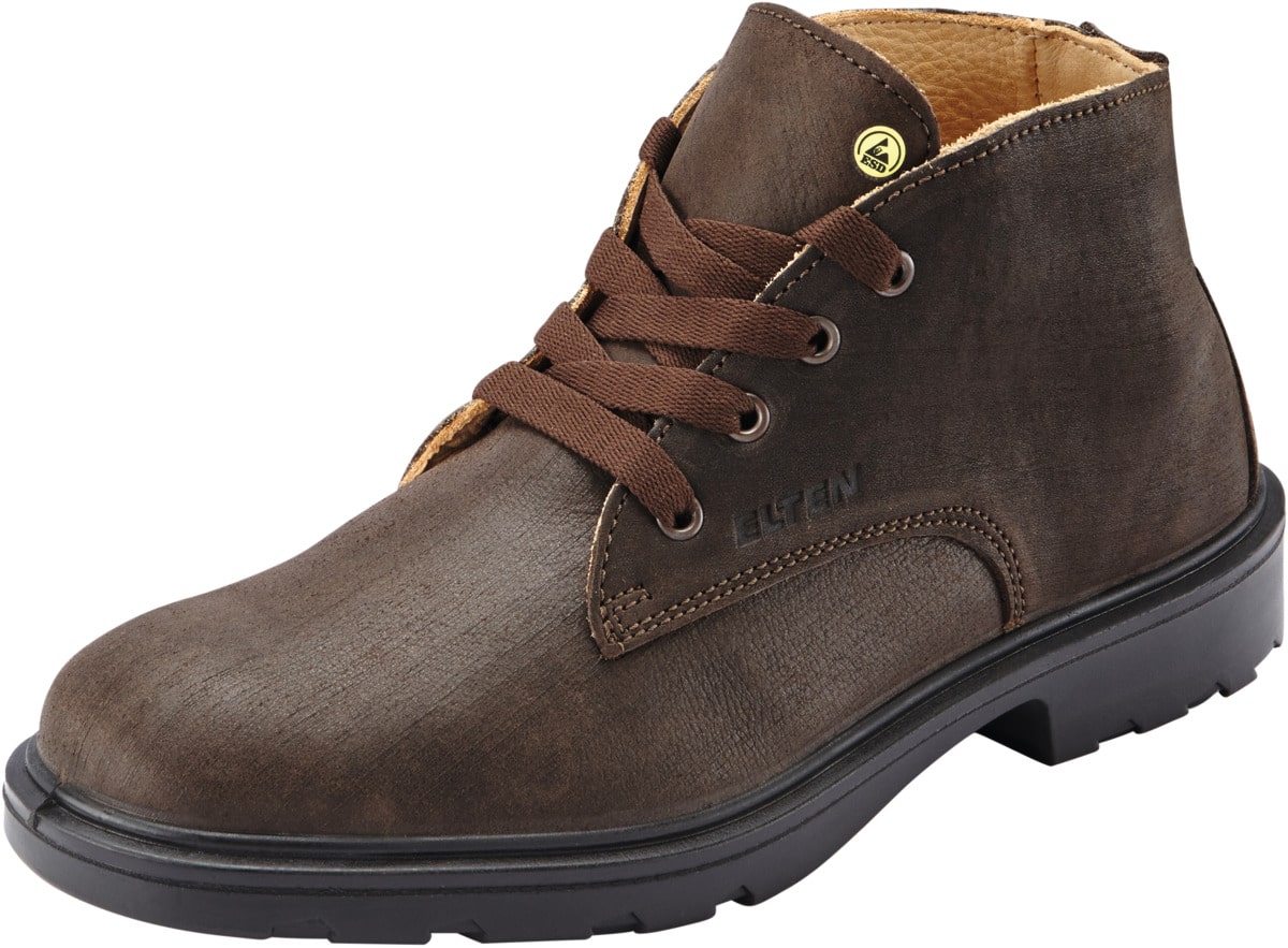 ELTEN Scarpe Antinfortunistiche Renzo XXW Mid ESD S3, da Uomo, Leggere,  Nere, Punta in Acciaio, Taglia