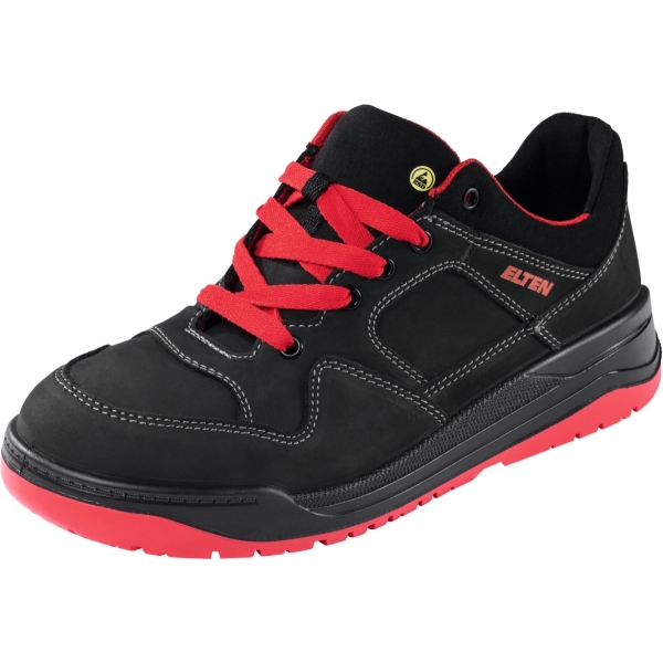 Calzatura bassa nera/rossa MAVERICK black-red Low ESD