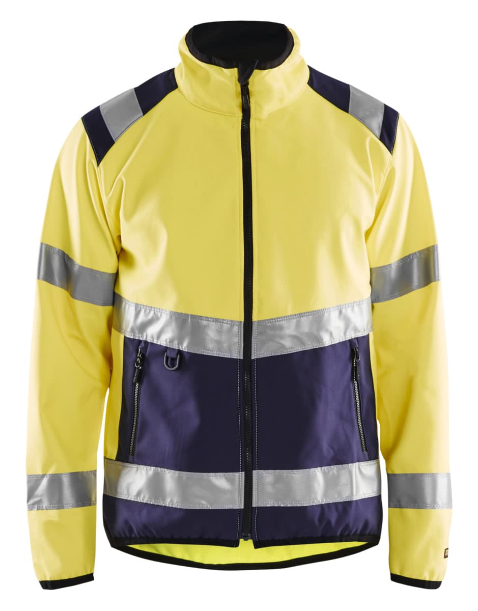 BLAKLÄDER - Gilet in softshell alta visibilità giallo - Metalworker