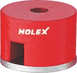 HOLEX - Magnete a bottone con piastra di protezione AlNiCo - Metalworker