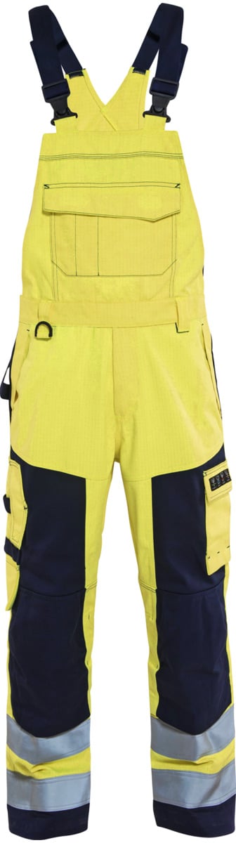 Tuta da lavoro uomo ignifuga Hi-Vis Multi norma giallo/blu alta