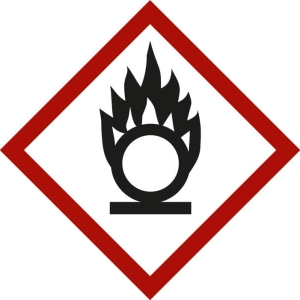 Simbolo delle sostanze pericolose Fiamma su cerchio