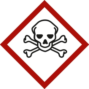 Simbolo delle sostanze pericolose Teschio e tibie incrociate
