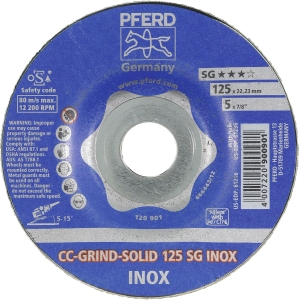 Disco abrasivo CC-GRIND-SOLID SG INOX