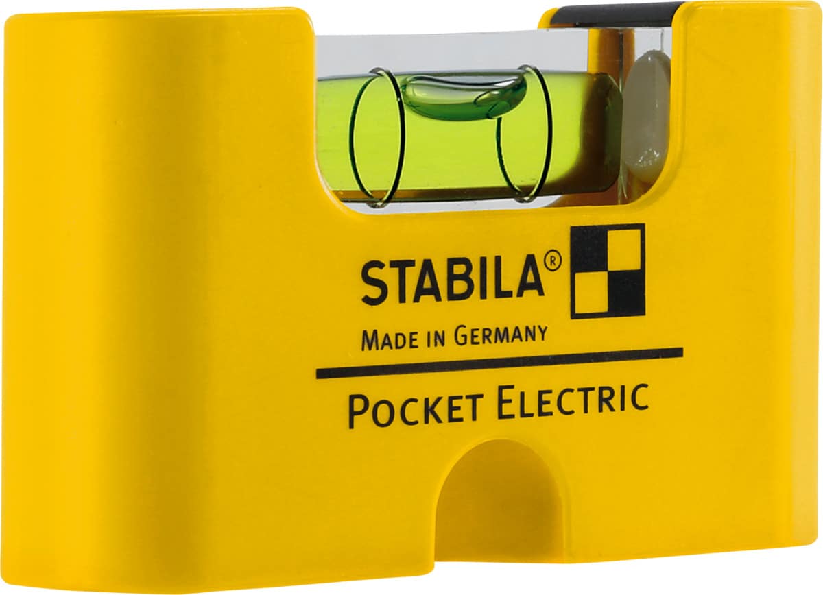 STABILA - Livella a bolla tascabile Electric, Lunghezza: 70 mm - Metalworker