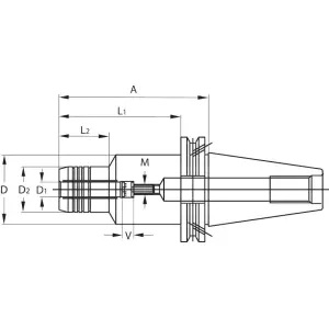 Mandrino idraulico BASIC corto