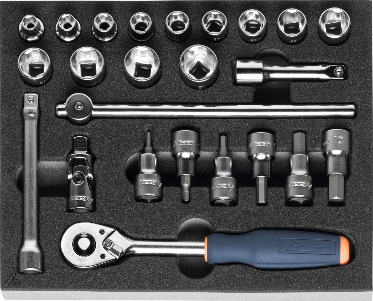 GARANT - Set di chiavi dinamometriche 120 Nm 1/2″, Numero degli utensili:  23 - Metalworker