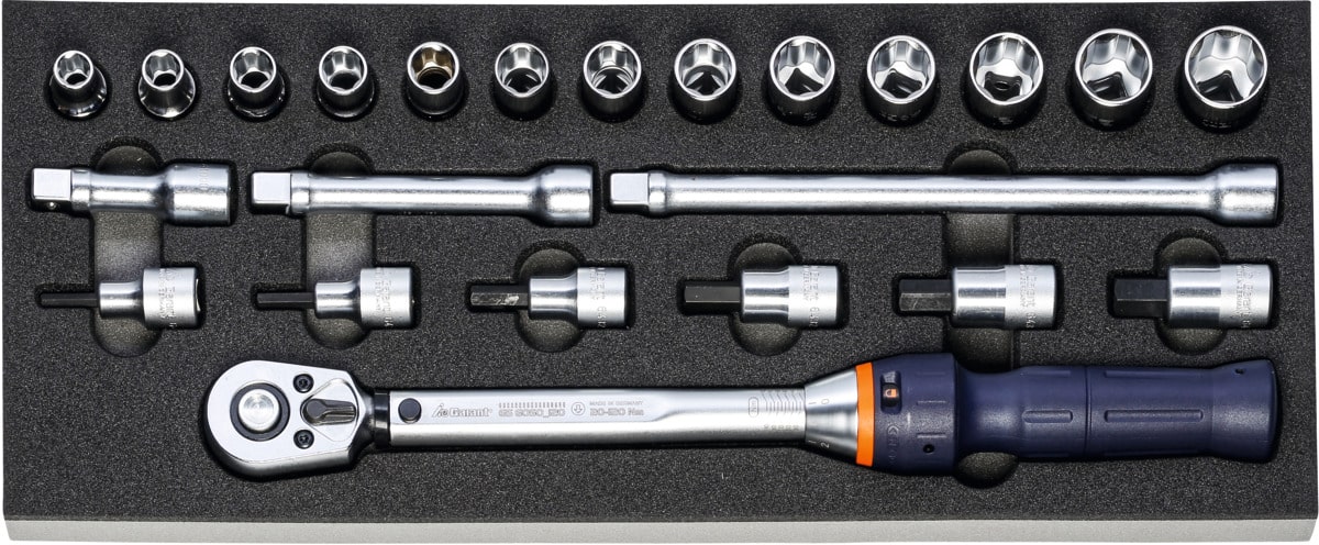 GARANT - Set di chiavi dinamometriche 120 Nm 1/2″, Numero degli utensili:  23 - Metalworker