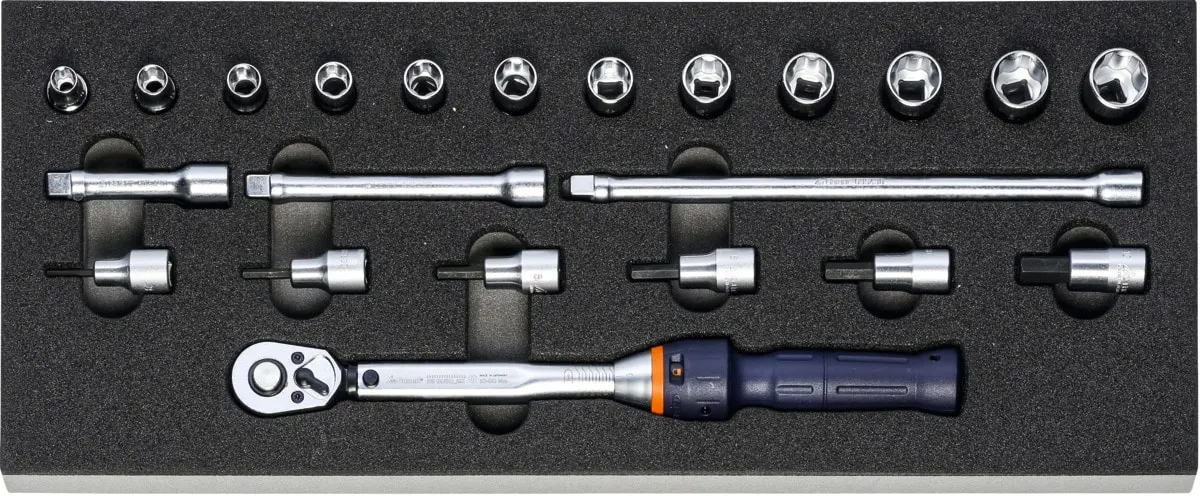 GARANT - Set di chiavi dinamometriche 60 Nm 3/8″, Numero degli utensili: 22  - Metalworker