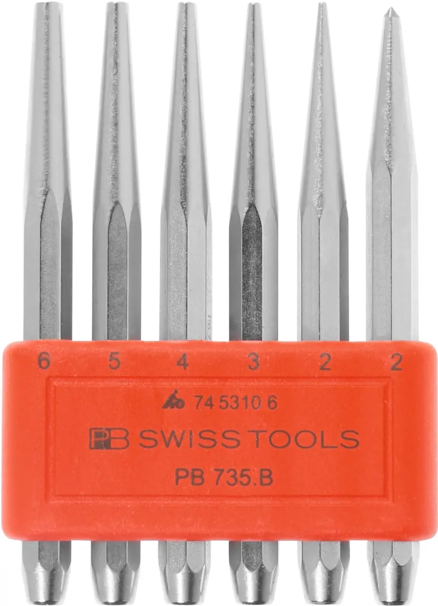 PB SWISS TOOLS - Set di punteruoli, qualità speciale in supporto di  plastica, Numero di utensili: 6 - Metalworker
