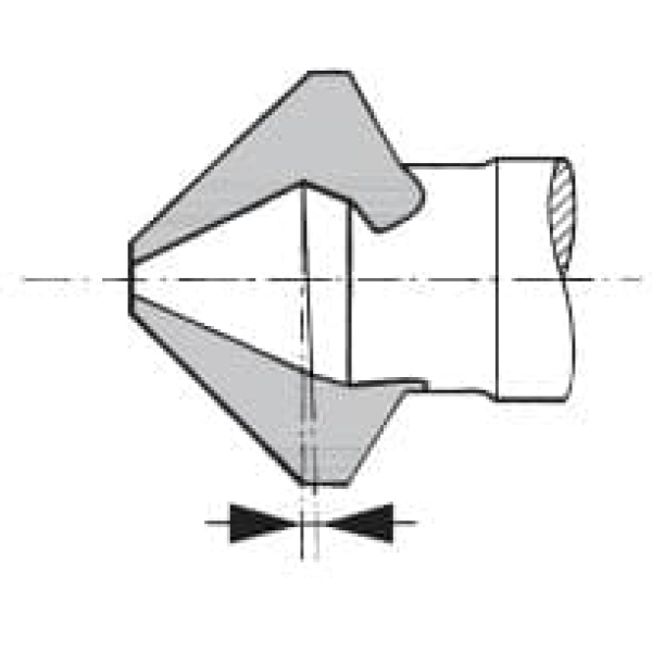 Svasatore conico di precisione HOLEX Pro Steel con passo irregolare 90°