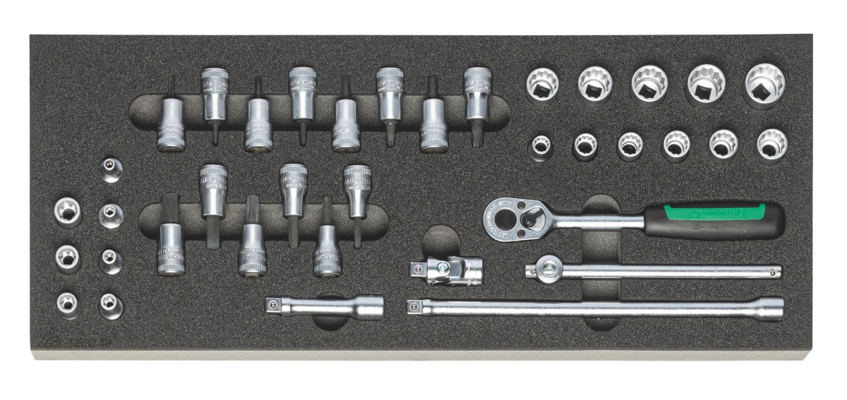 STAHLWILLE - set chiavi a bussola 3/8, Numero degli utensili: 37 -  Metalworker