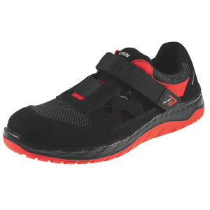 Sandalo nero/rosso LONNY red Low ESD