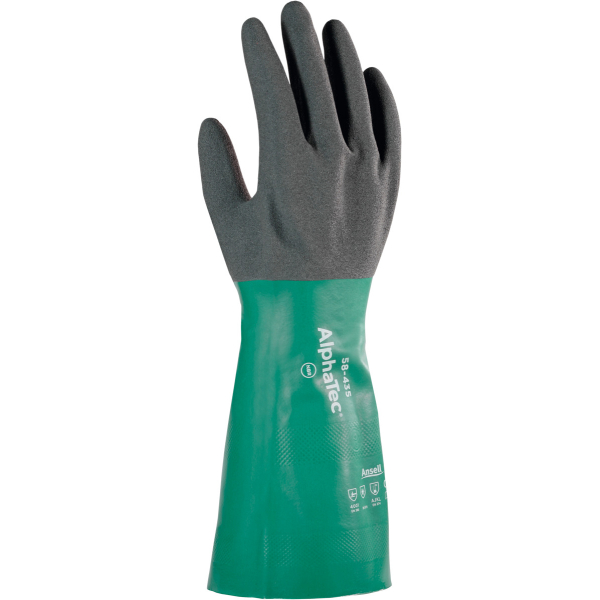 Paio di guanti di protezione dai prodotti chimici AlphaTec 58-435