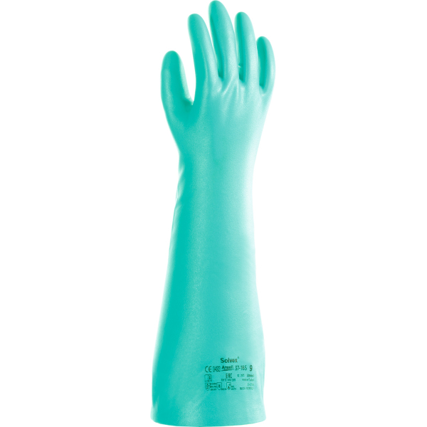 Paio di guanti di protezione dai prodotti chimici AlphaTec Solvex 37-185