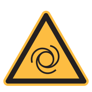 Simbolo di avvertimento Pericolo avviamento automatico