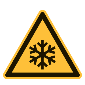 Simbolo di avvertimento Pericolo bassa temperatura / condizioni di congelamento