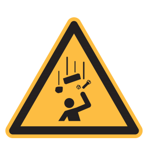 Simbolo di avvertimento Pericolo caduta oggetti