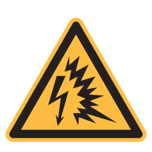 Simbolo di avvertimento Pericolo di arco voltaico