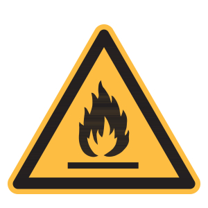 Simbolo di avvertimento Pericolo materiale infiammabile