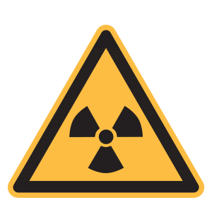 Simbolo di avvertimento Pericolo materiale radioattivo o radiazioni ionizzanti