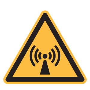Simbolo di avvertimento Pericolo radiazioni elettriche non ionizzanti
