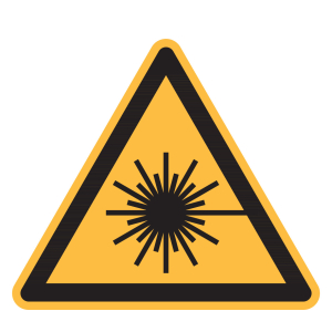 Simbolo di avvertimento Pericolo raggio laser
